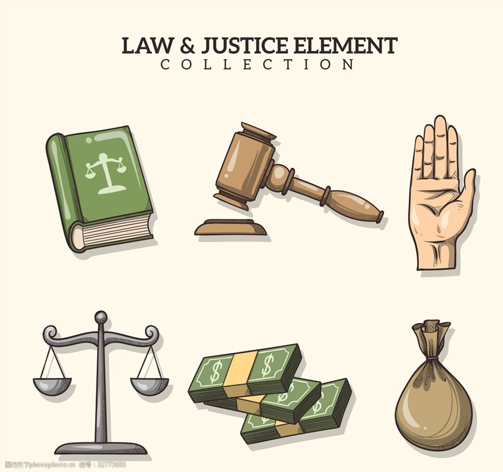 六款手繪法律元素設計 賦能網(wǎng)絡科技領域的技術開發(fā)